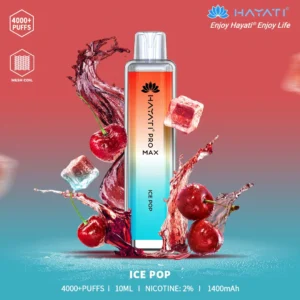 Hayati Pro Max Ice Pop Disposable Vape | 4000+ Puffs, 20mg Nicotine, Mesh Coil