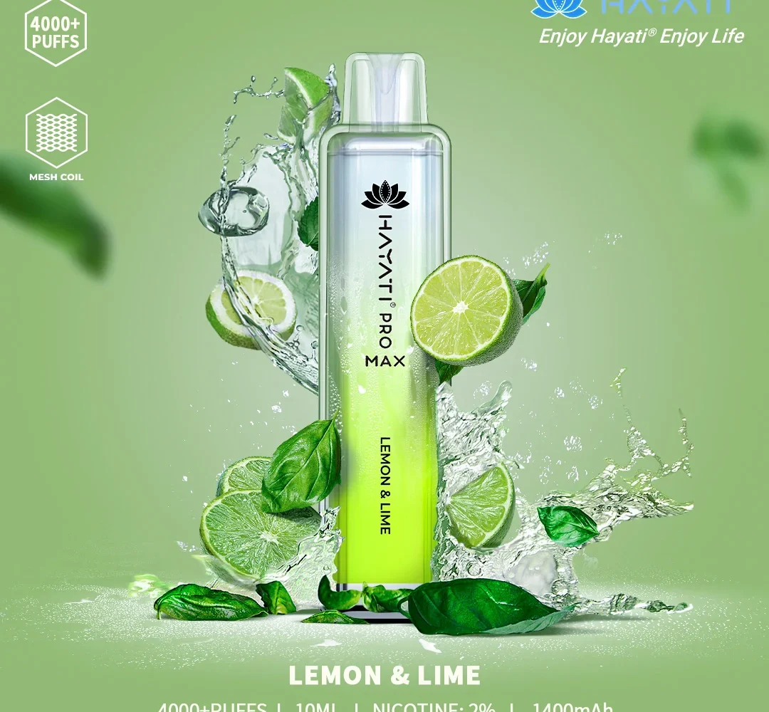 Hayati Pro Max Lemon & Lime Vape – 4000+ Puffs, 2% Nicotine_trending vape flavour