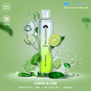 Hayati Pro Max Lemon & Lime Vape – 4000+ Puffs, 2% Nicotine_trending vape flavour