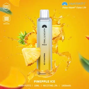 Hayati Pro Max Pineapple Ice Disposable Vape | 4000+ Puffs, 20mg Nicotine, Mesh Coil